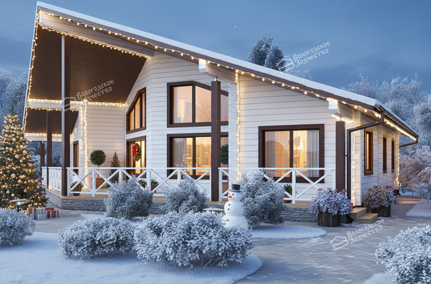 Дом из клееного бруса VZ-337 