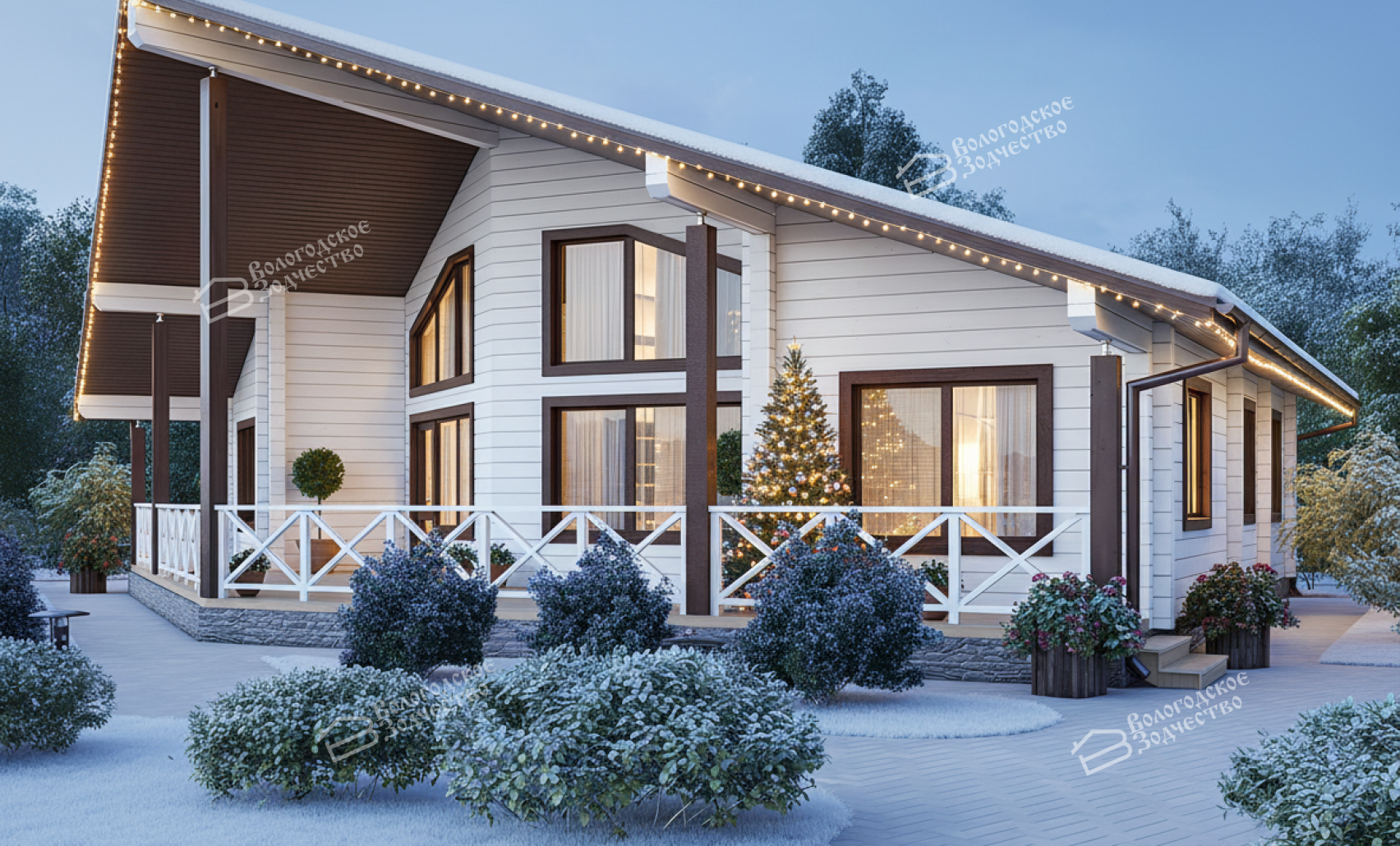 Дом из профилированного бруса VZ-337 