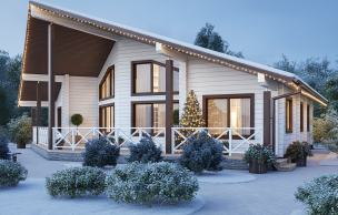 Дом из профилированного бруса VZ-337 