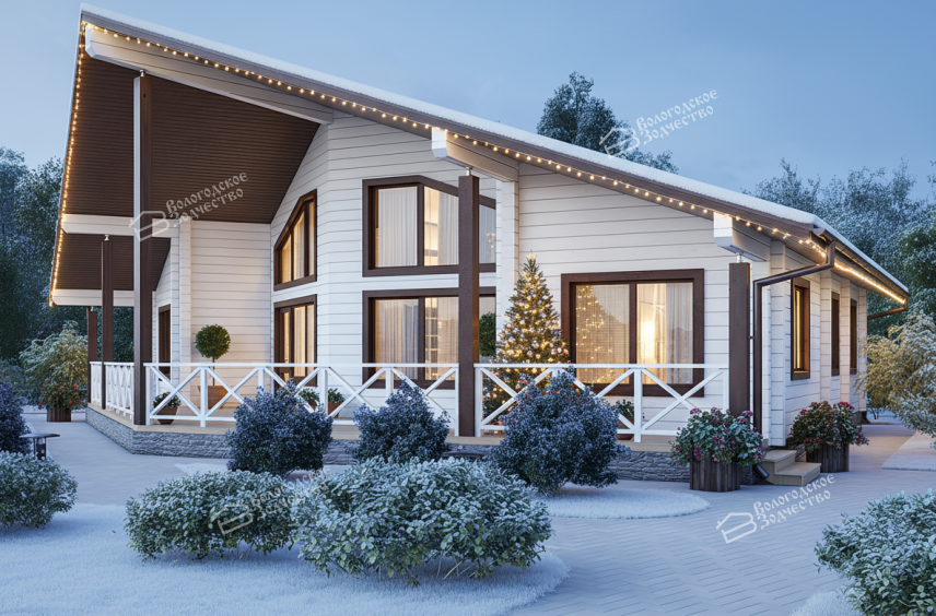 Дом из профилированного бруса VZ-337 