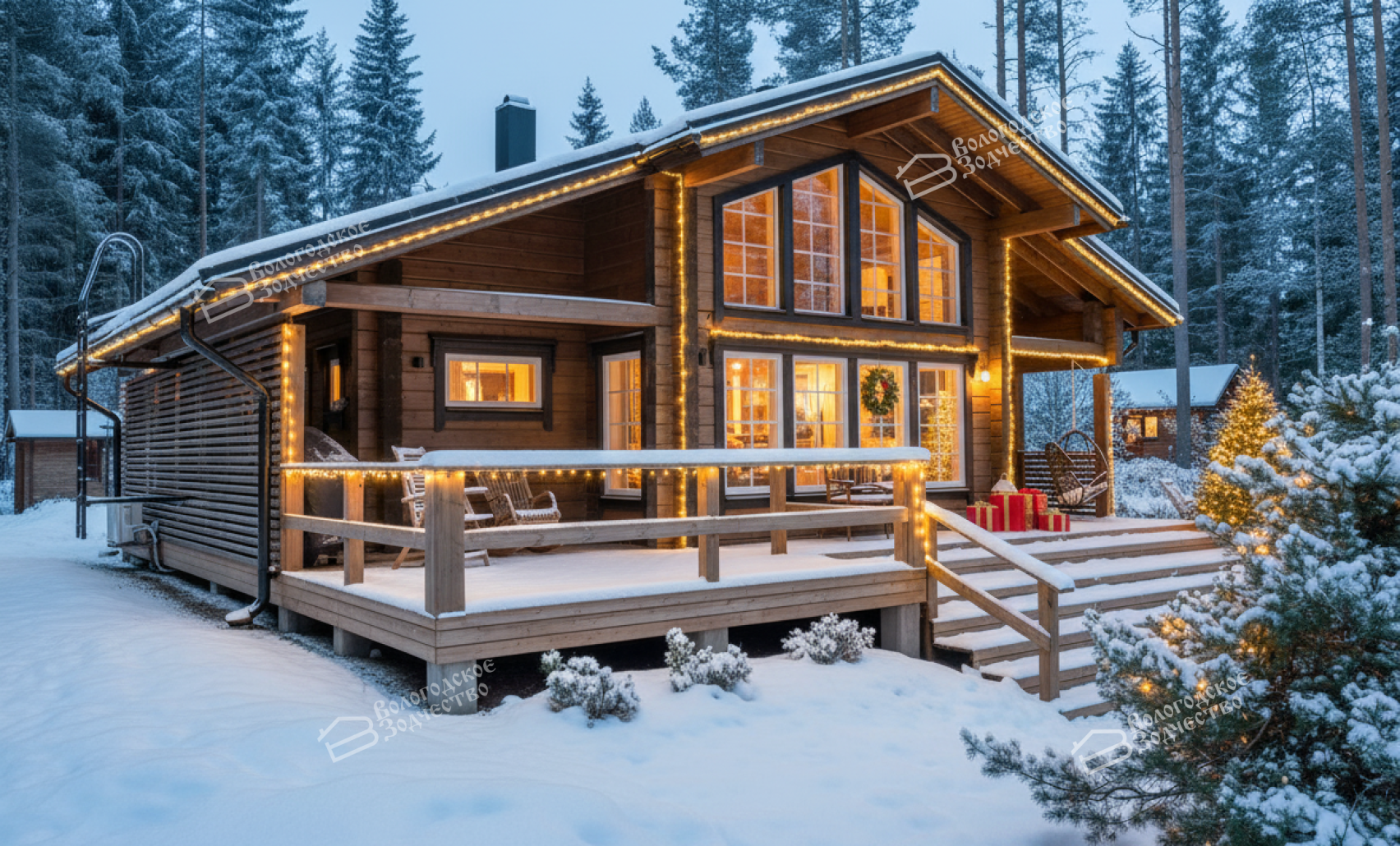 Дом из клееного бруса VZ-338 