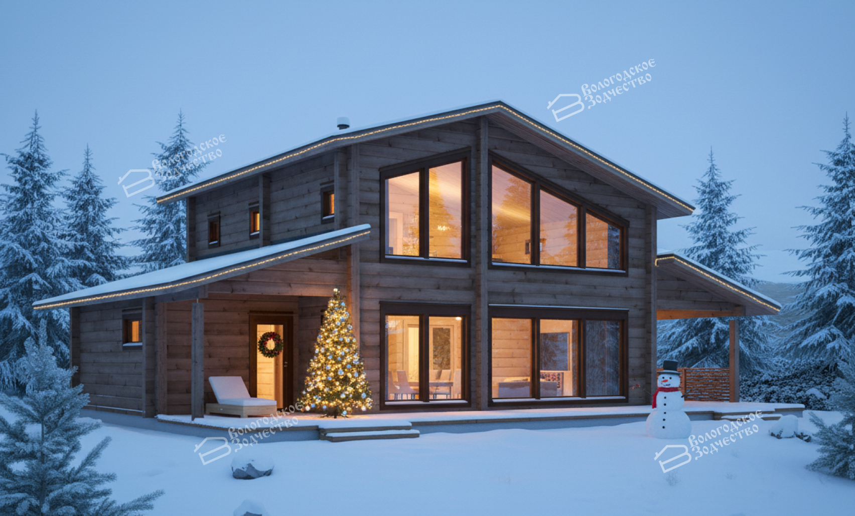 Дом из клееного бруса VZ-339