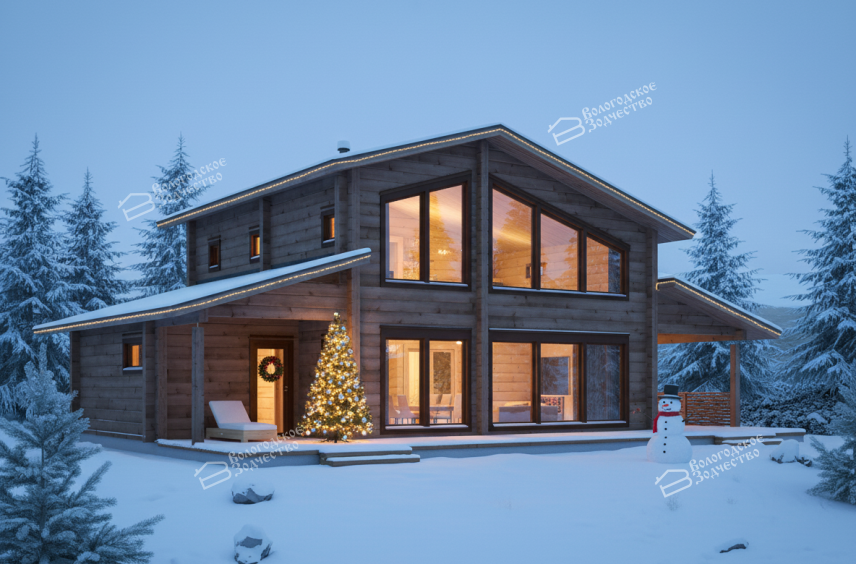 Дом из клееного бруса VZ-339