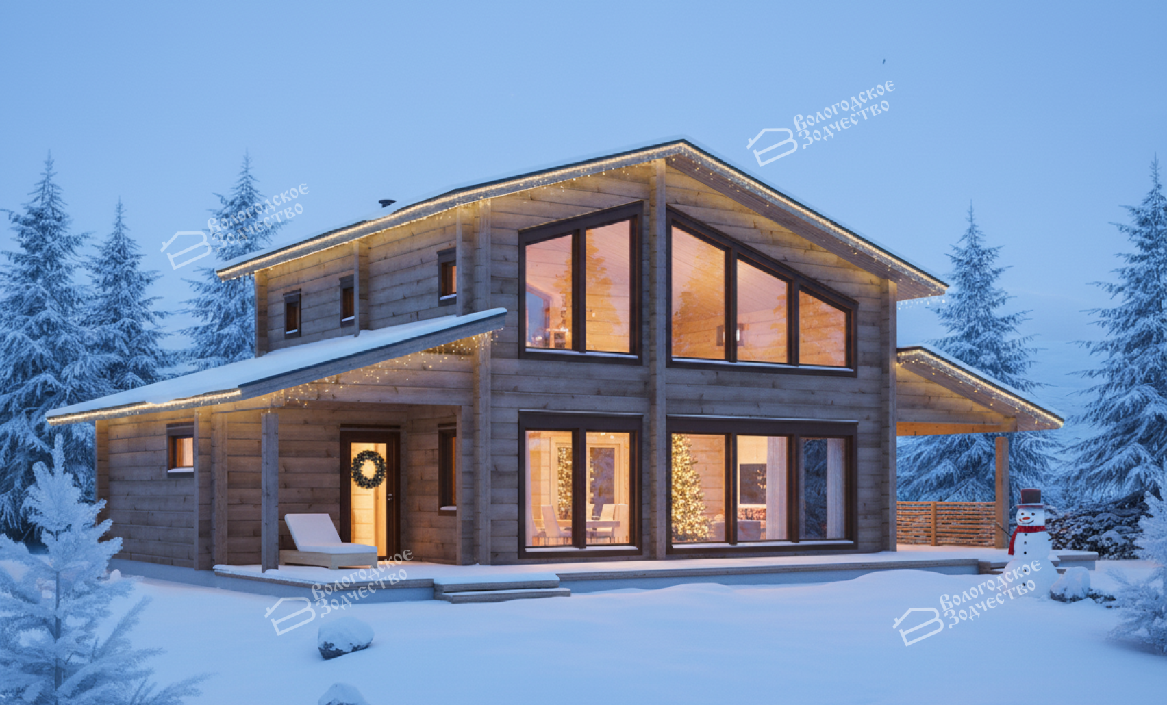 Дом из профилированного бруса VZ-339
