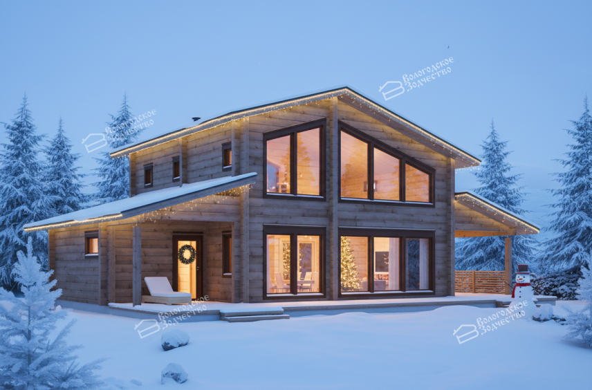 Дом из профилированного бруса VZ-339