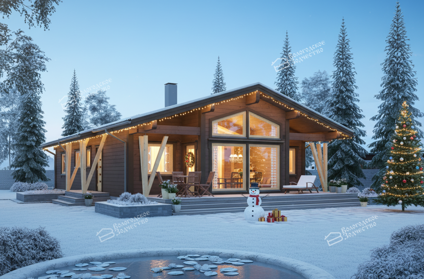 Дом из клееного бруса VZ-340