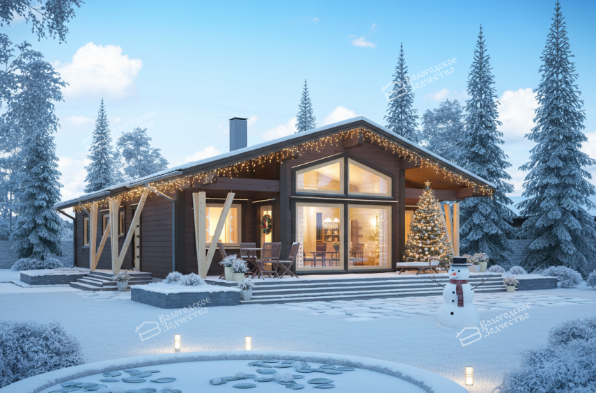 Дом из профилированного бруса VZ-340