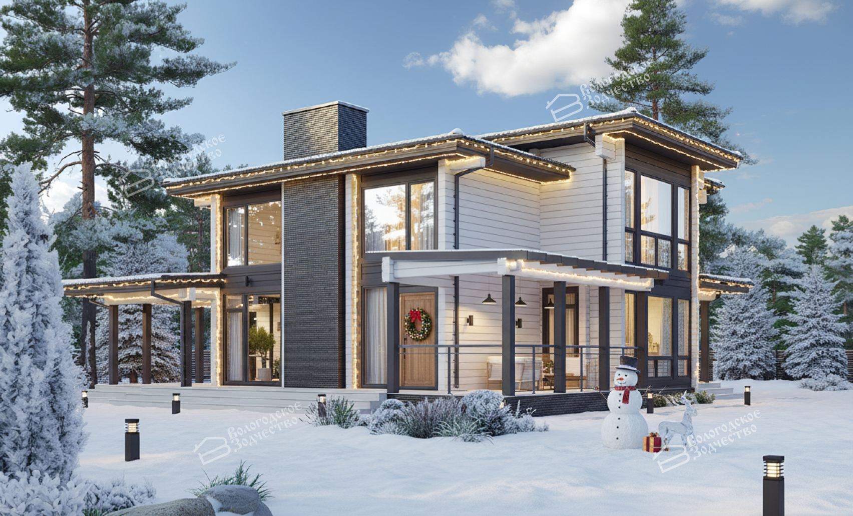 Дом из клееного бруса VZ-341