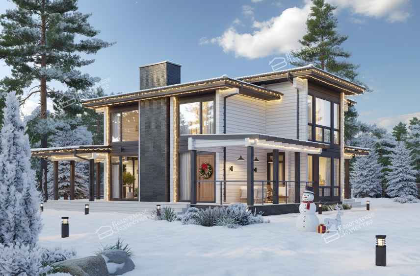 Дом из клееного бруса VZ-341