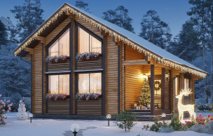 Дом из клееного бруса VZ-342