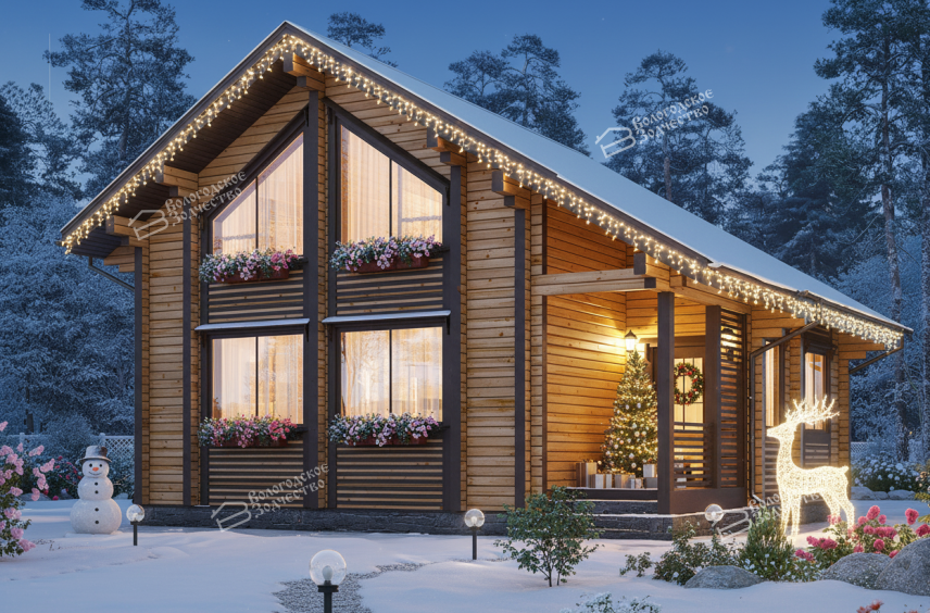 Дом из клееного бруса VZ-342