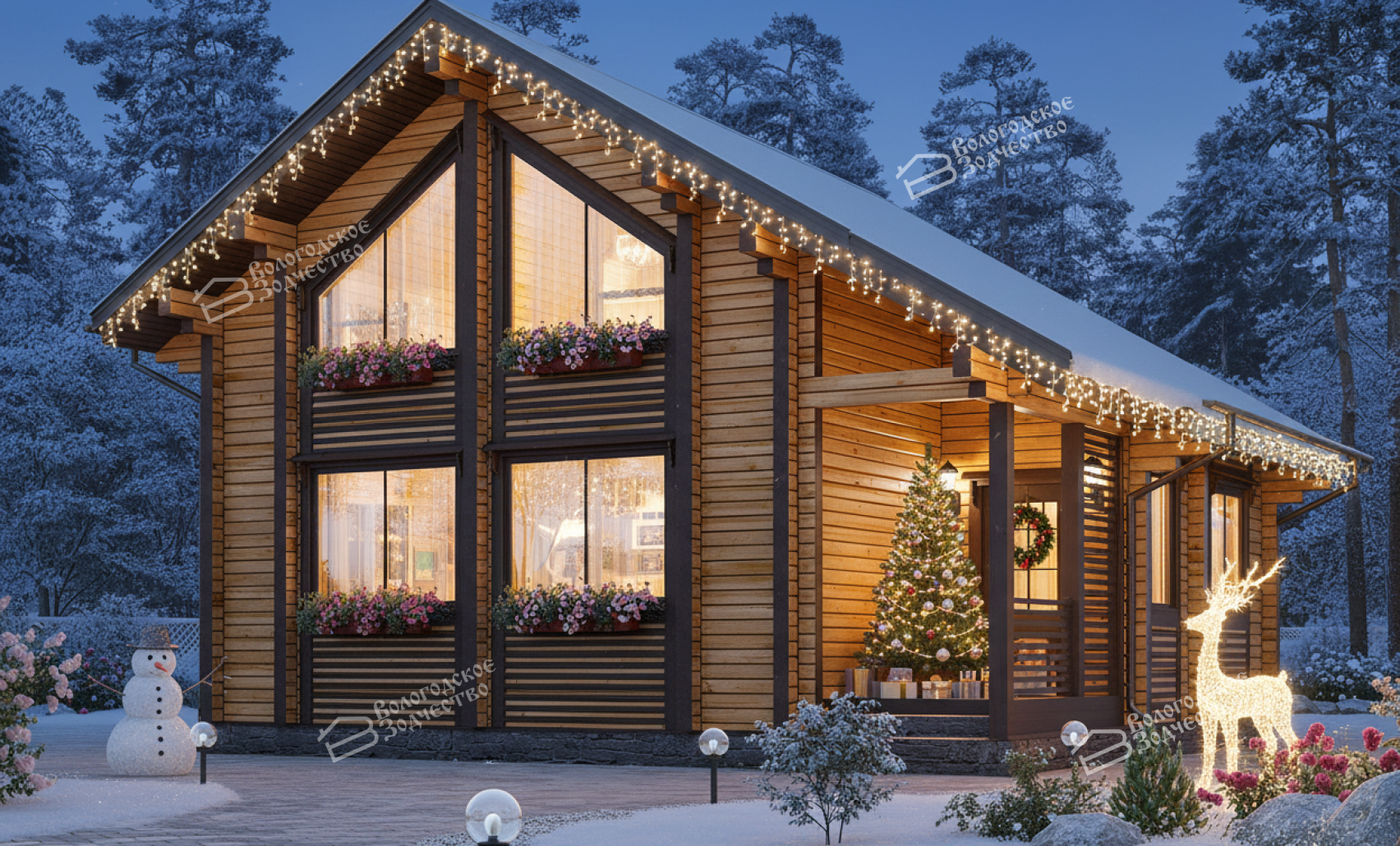 Дом из профилированного бруса VZ-342