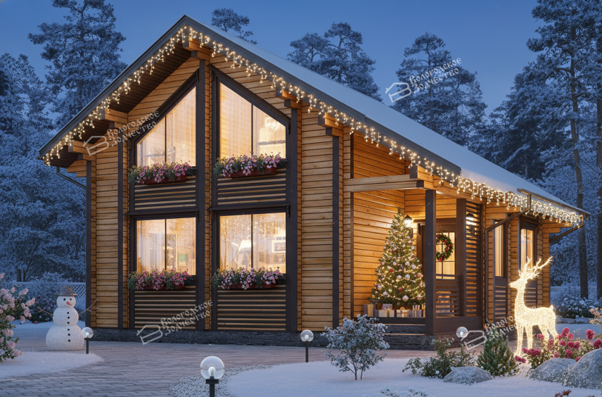 Дом из профилированного бруса VZ-342