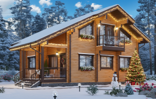 Дом из клееного бруса VZ-343 