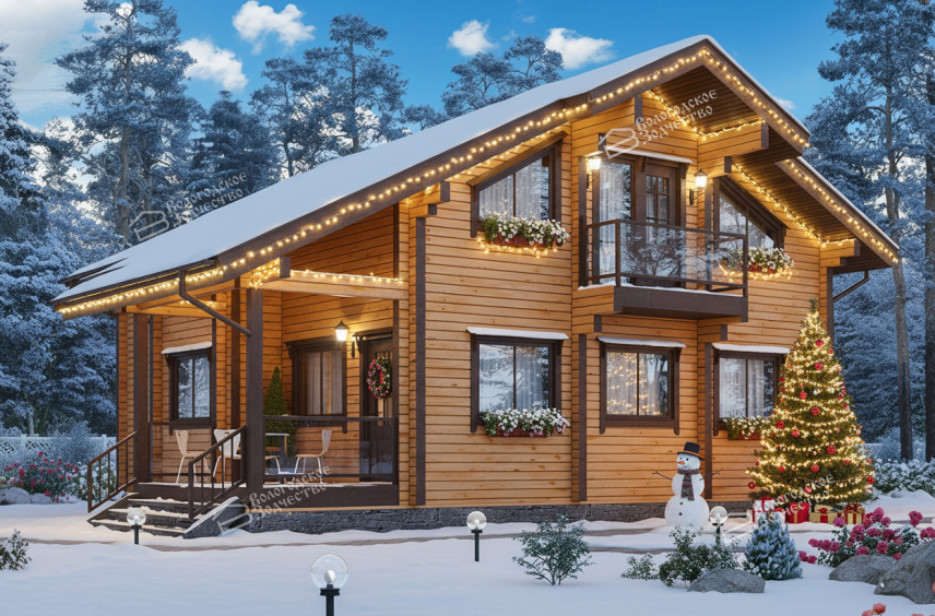 Дом из клееного бруса VZ-343 