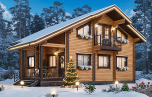 Дом из профилированного бруса VZ-343 