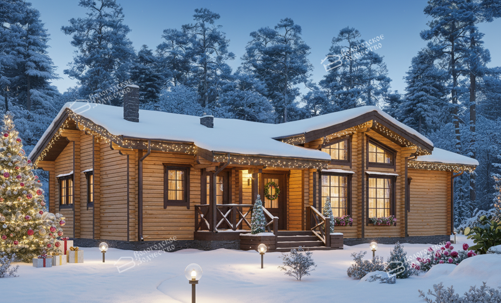 Дом из клееного бруса VZ-344 