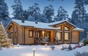 Дом из клееного бруса VZ-344 