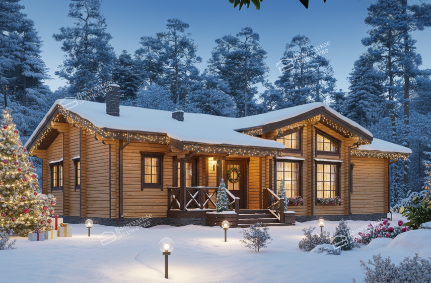 Дом из клееного бруса VZ-344 