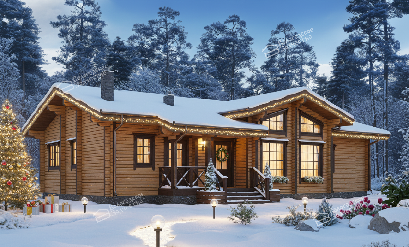 Дом из профилированного бруса VZ-344 