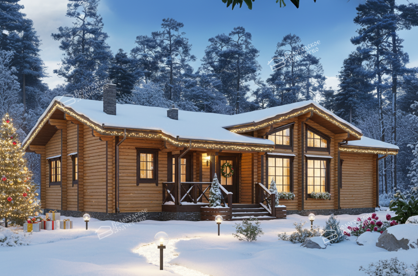 Дом из профилированного бруса VZ-344 