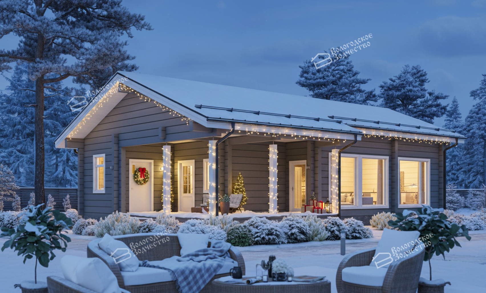 Дом из клееного бруса VZ-345