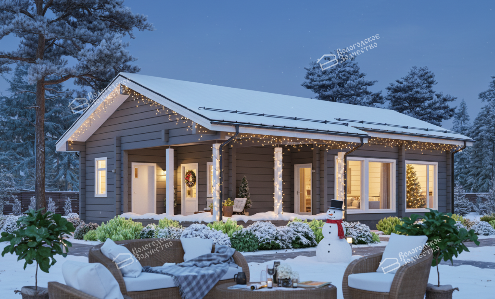 Дом из профилированного бруса VZ-345