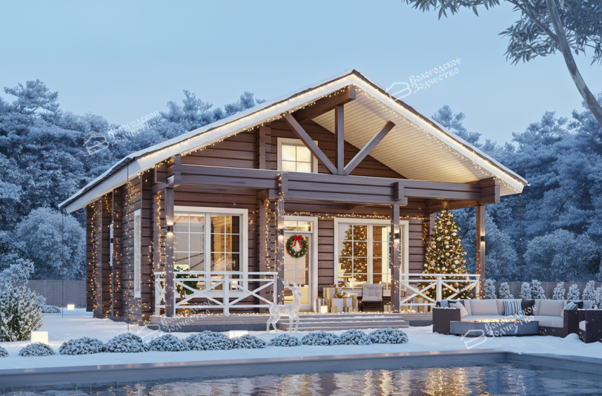 Дом из клееного бруса VZ-346