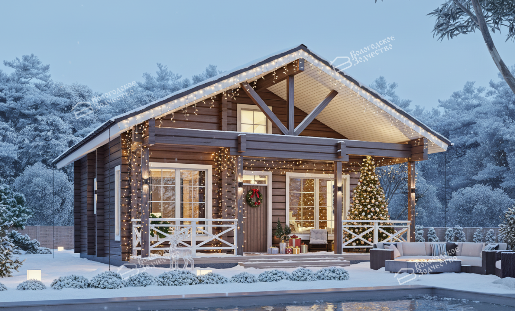 Дом из профилированного бруса VZ-346