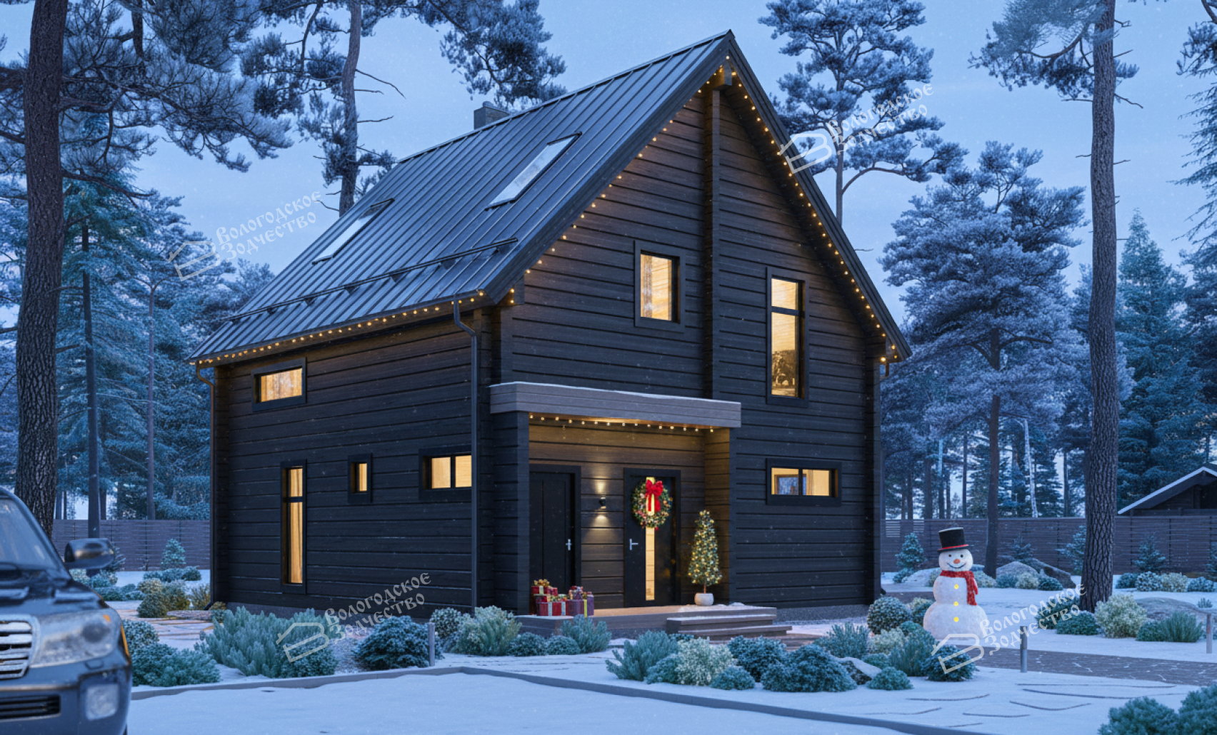 Дом из клееного бруса VZ-347 