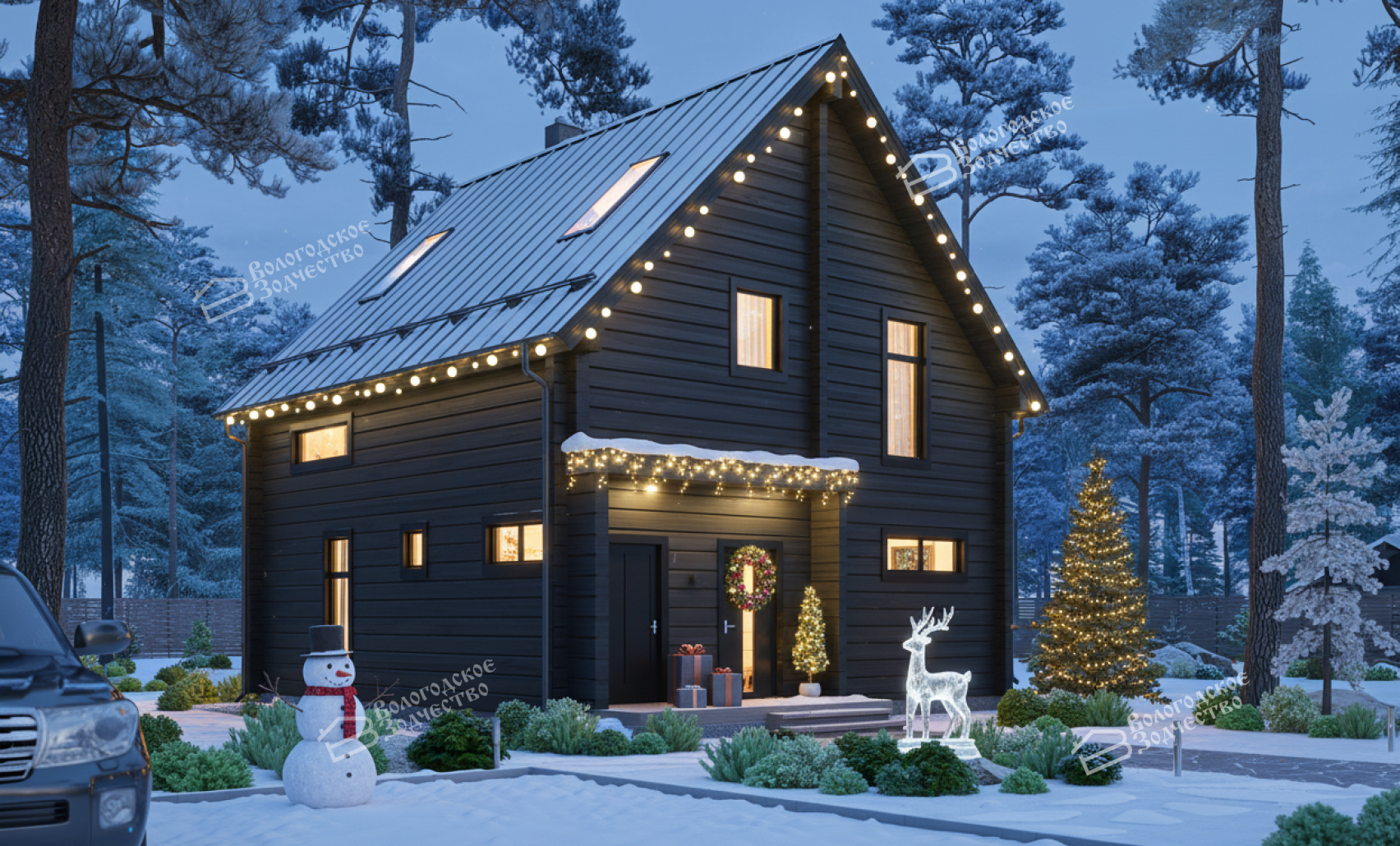 Дом из профилированного бруса VZ-347 