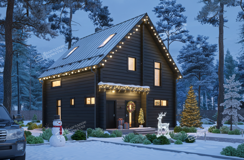 Дом из профилированного бруса VZ-347 