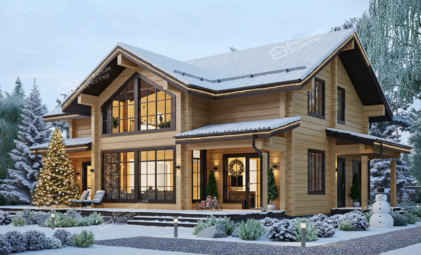 Дом из клееного бруса VZ-348