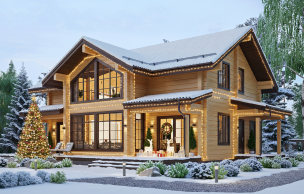 Дом из профилированного бруса VZ-348 