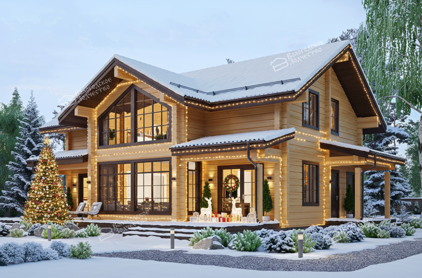 Дом из профилированного бруса VZ-348 