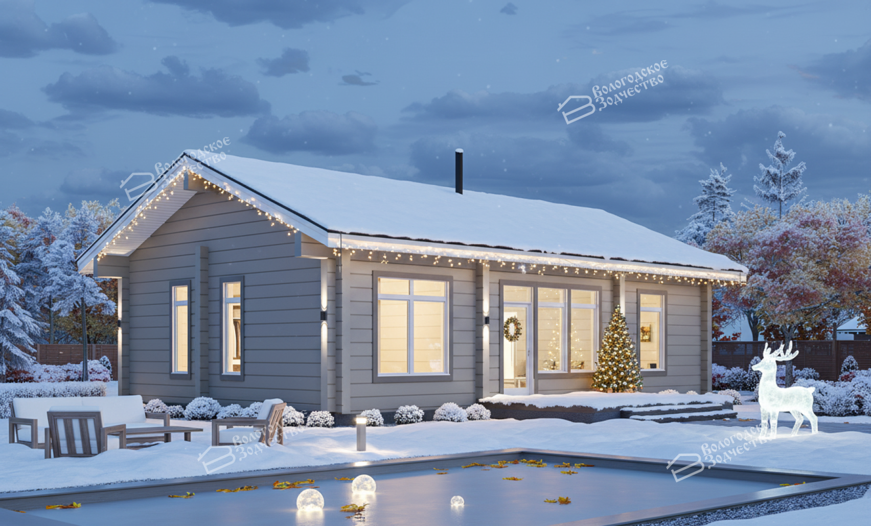 Дом из клееного бруса VZ-349