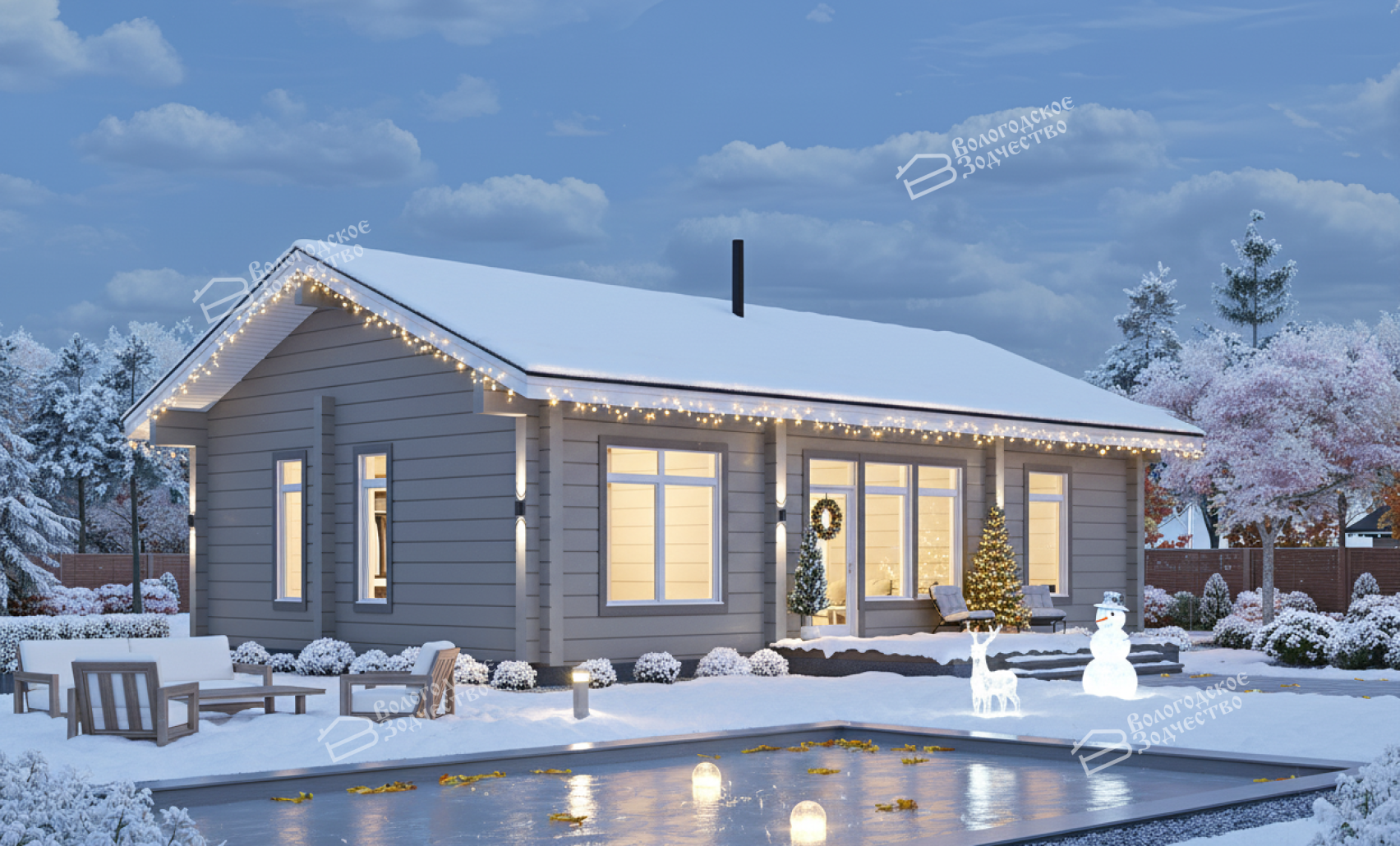 Дом из профилированного бруса VZ-349