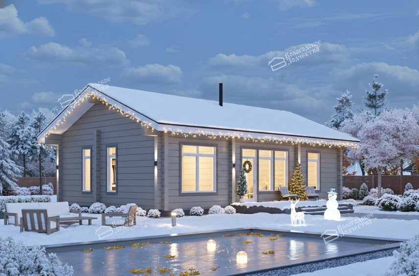 Дом из профилированного бруса VZ-349