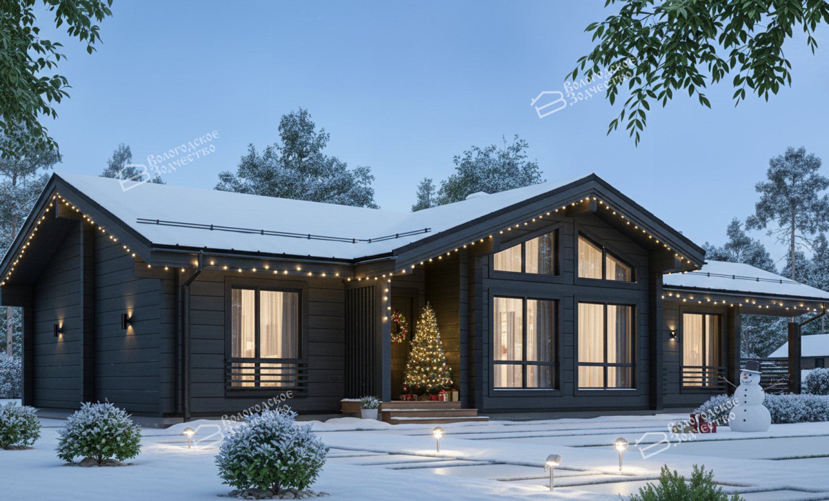 Дом из профилированного бруса VZ-350