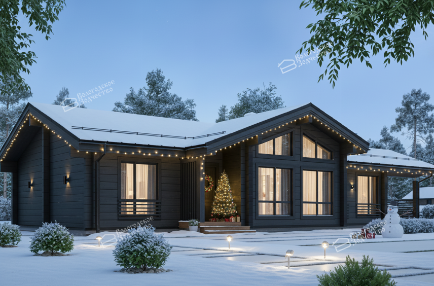 Дом из профилированного бруса VZ-350