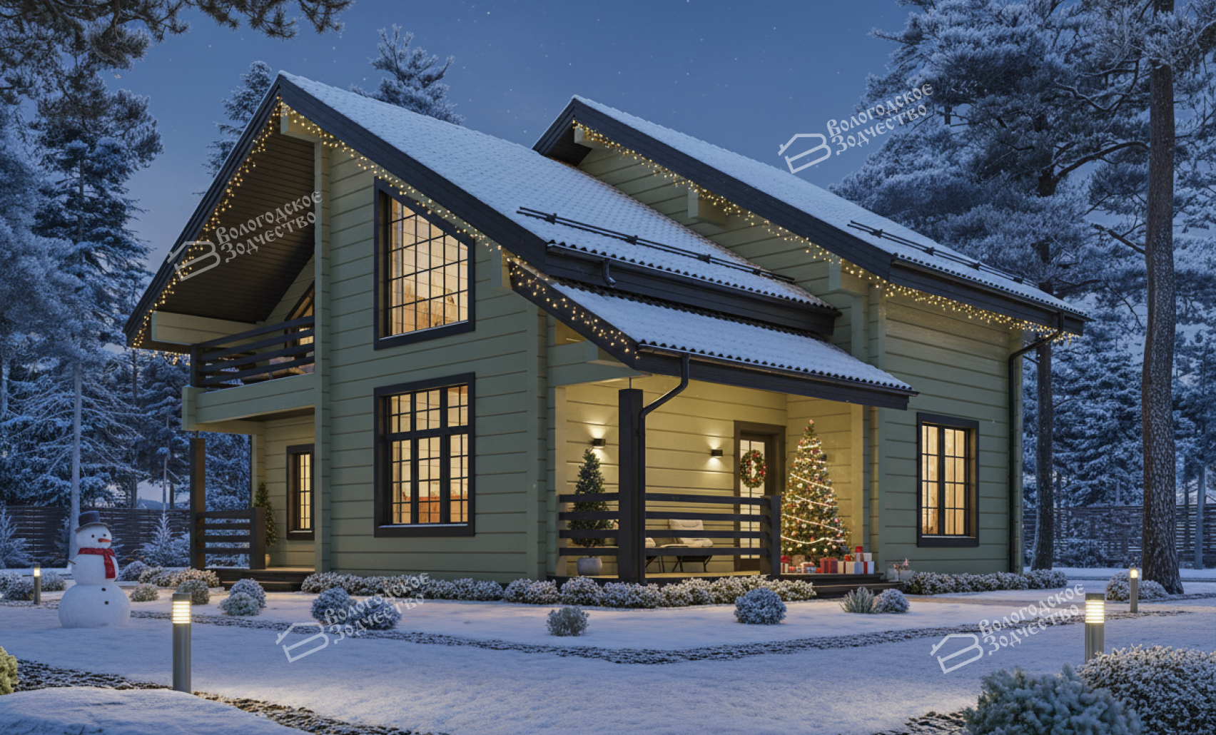 Дом из клееного бруса VZ-351