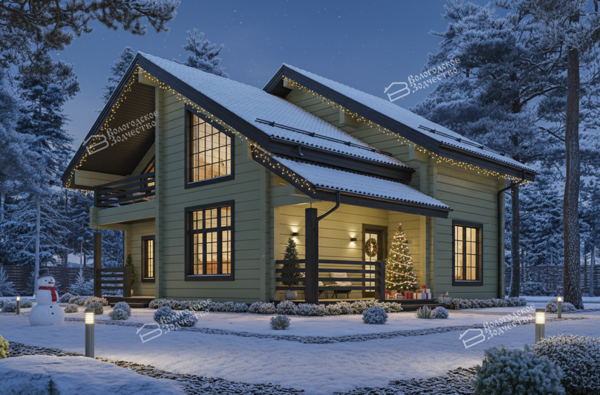 Дом из клееного бруса VZ-351