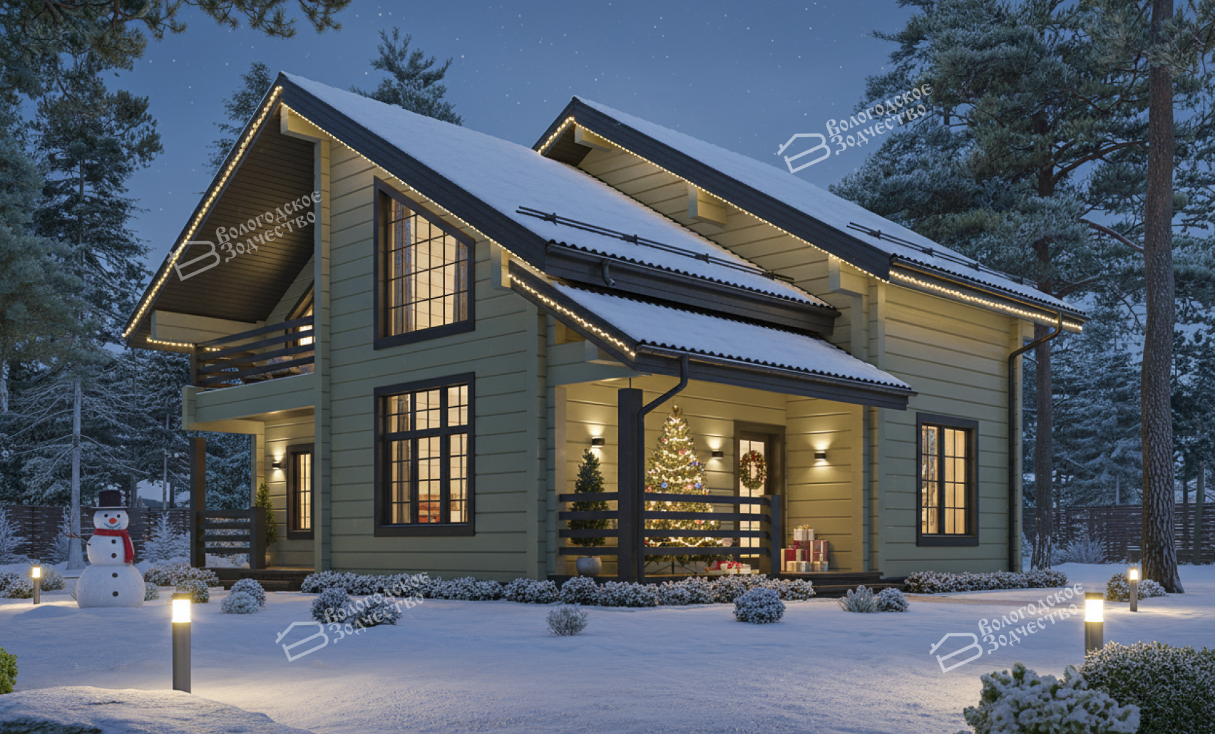 Дом из профилированного бруса VZ-351