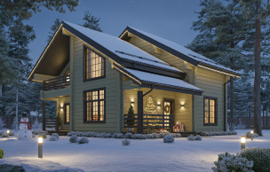 Дом из профилированного бруса VZ-351