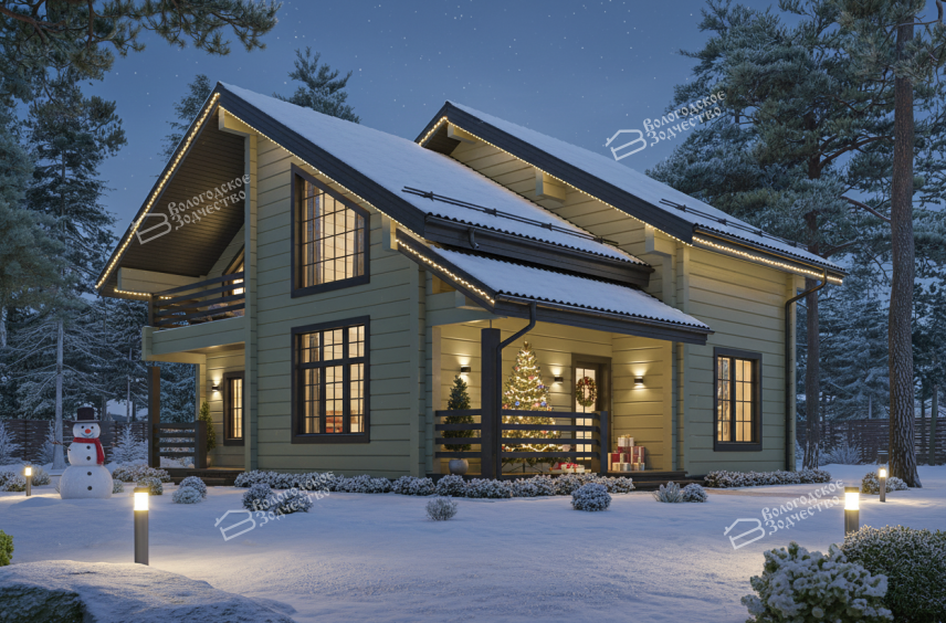 Дом из профилированного бруса VZ-351