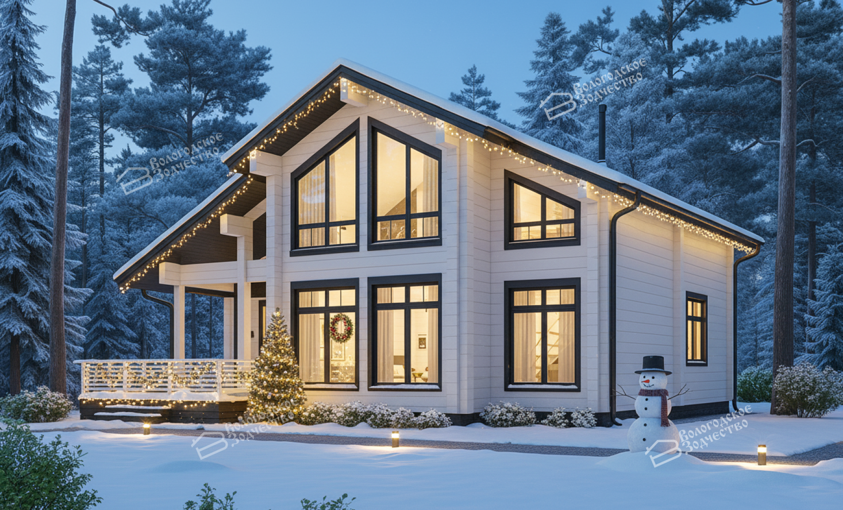 Дом из клееного бруса VZ-352