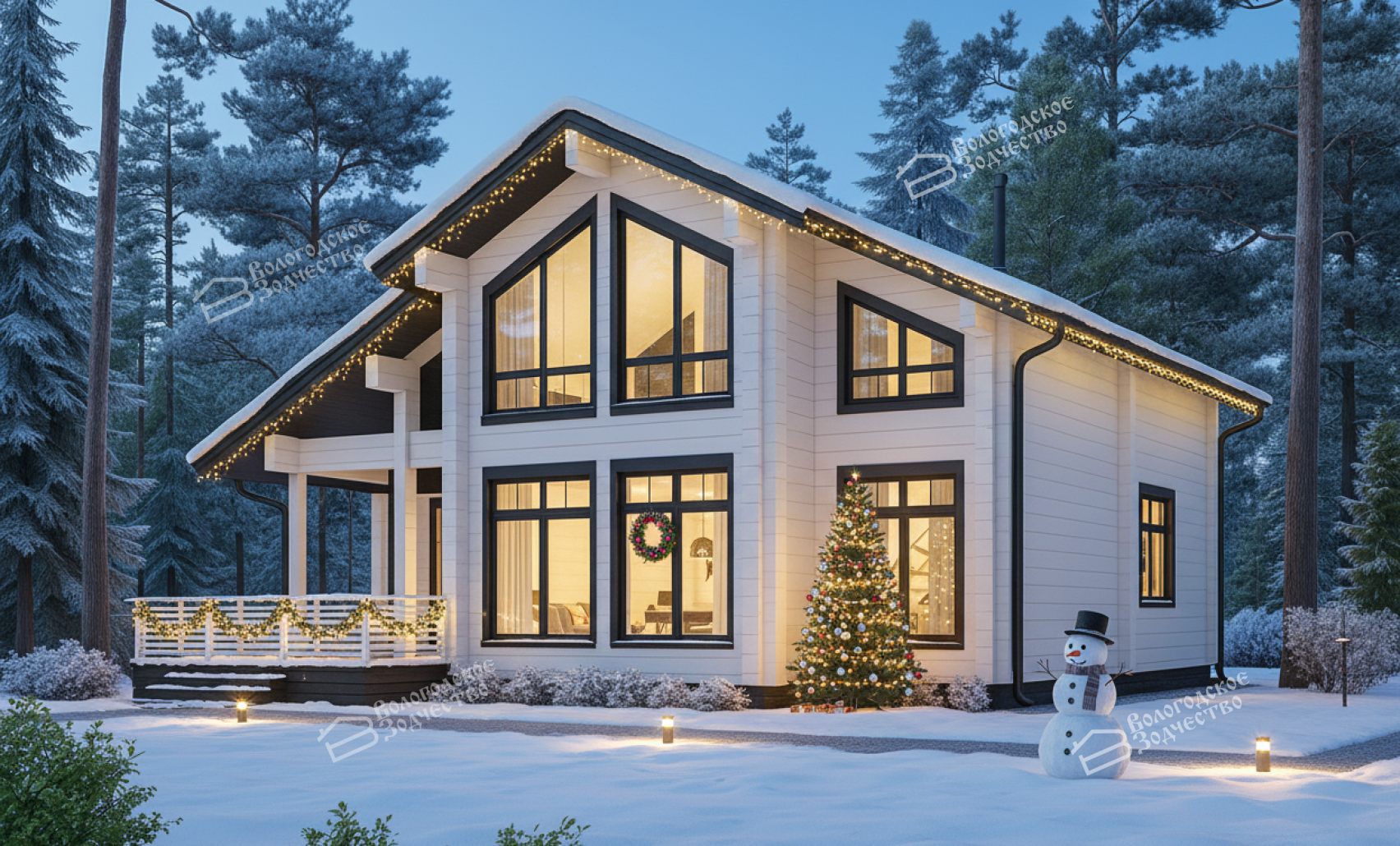 Дом из профилированного бруса VZ-352 