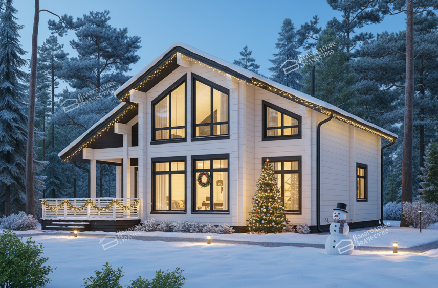 Дом из профилированного бруса VZ-352 