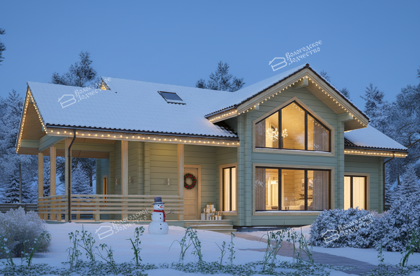 Дом из клееного бруса VZ-354
