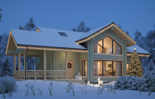 Дом из профилированного бруса VZ-354